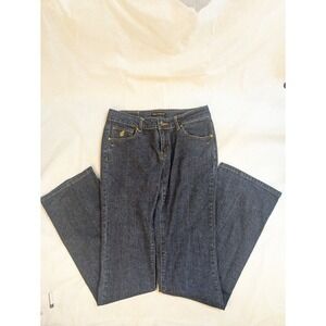 Rocawear bootcut embroidered low-rise jeans women's‎ dark Size 7